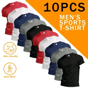 Men's 10 Piece Sports Short Sleeves